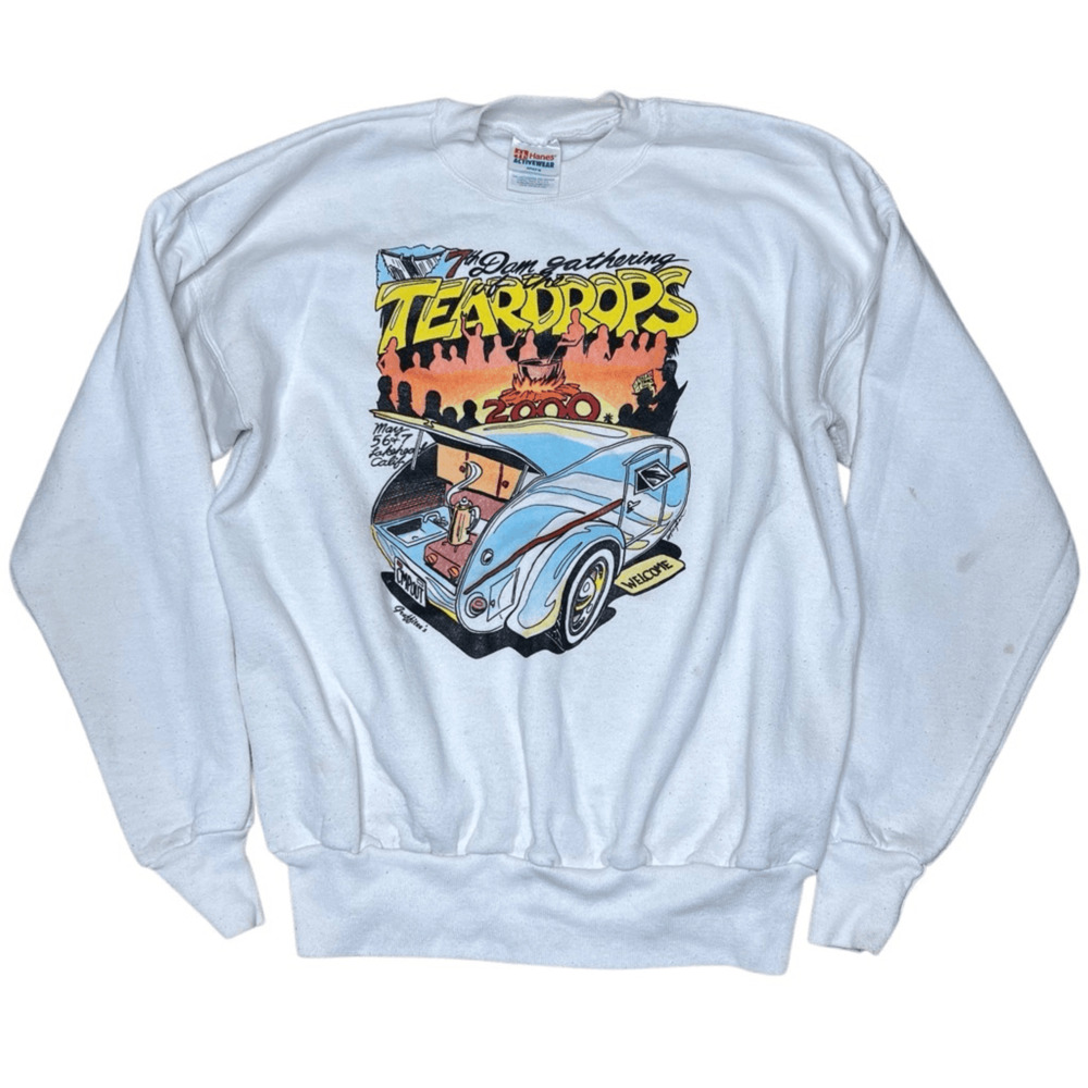 Vintage Hot Rod Car Show Sweatshirt Crewneck Medium